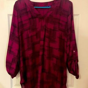 Woman’s large chiffon long sleeve shirt